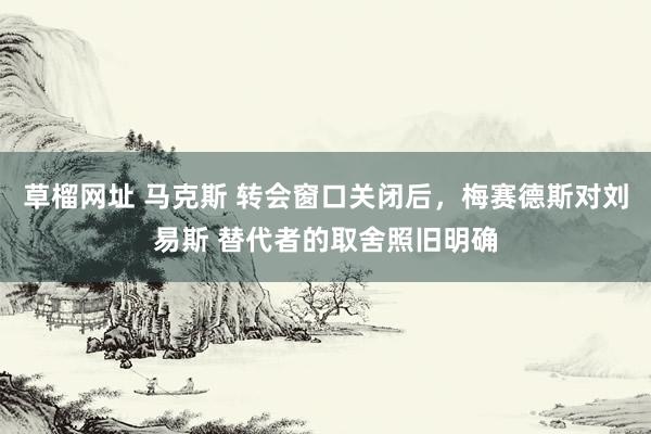   草榴网址 马克斯 转会窗口关闭后，梅赛德斯对刘易斯 替代者的取舍照旧明确