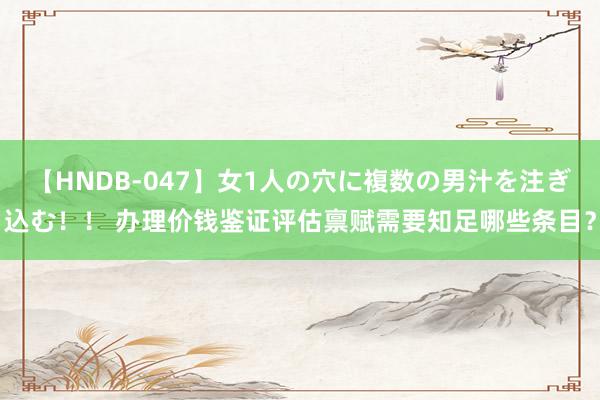   【HNDB-047】女1人の穴に複数の男汁を注ぎ込む！！ 办理价钱鉴证评估禀赋需要知足哪些条目？