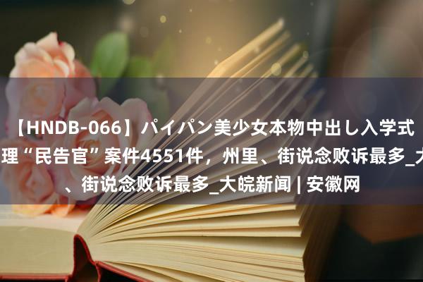 【HNDB-066】パイパン美少女本物中出し入学式！！ ﻿合肥一年受理“民告官”案件4551件，州里、街说念败诉最多_大皖新闻 | 安徽网