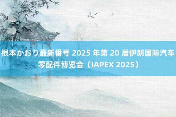   根本かおり最新番号 2025 年第 20 届伊朗国际汽车零配件博览会（IAPEX 2025）